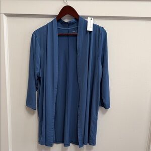 Lane Bryant Teal Open Front Cardigan